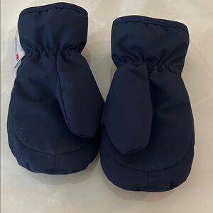 H&M Dark Blue Baby Mittens